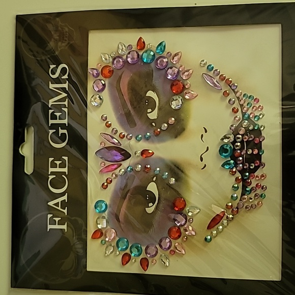 Face Gems 3D Crystal Colorful Acrylic Rhinestone Sticker Reuseable Decorations 8 - Picture 4 of 4